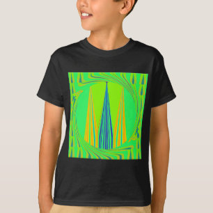Camiseta Diseño de neón geométrico Edgy