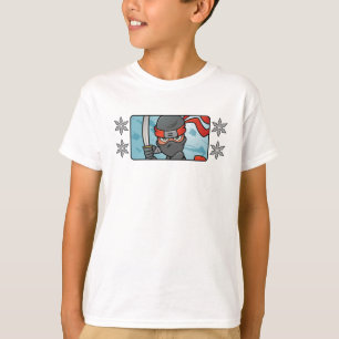 Camiseta Diseño de Ninja y estrellas de personalizable
