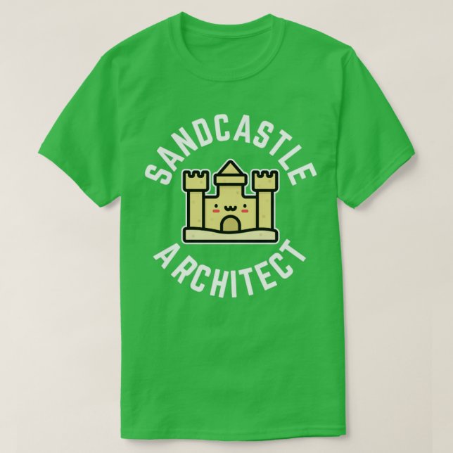 Camiseta Diseño de niños de Sandcastle Architect1 (Diseño del anverso)