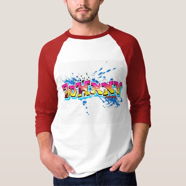 Camiseta Diseño de nombres de Johnny (Anverso)