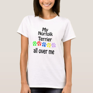 Camiseta Diseño de Norfolk Terrier Walks