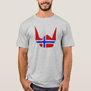 Camiseta Diseño de Noruega de la bandera de Viking del