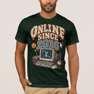Camiseta Diseño de nostalgia por Internet retro desde 2016