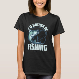 Camiseta Diseño de novedad divertida de pesca para hombres 