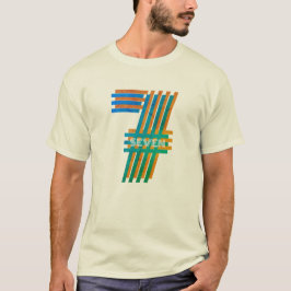 Camiseta Diseño de número siete