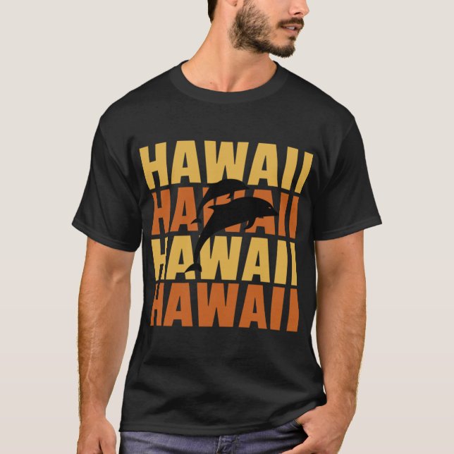 Camiseta Diseño de observación de delfines estilo Surf de l (Anverso)