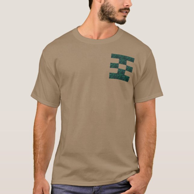 Camiseta Diseño de ojos de Guay verde de ECO (Anverso)