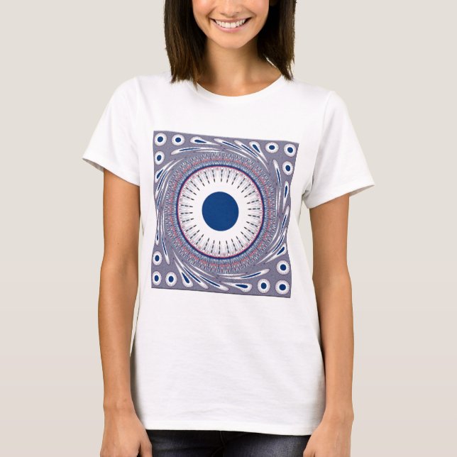 Camiseta Diseño de ojos energéticos de moda: un patrón de m (Anverso)