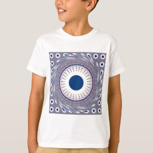 Camiseta Diseño de ojos energéticos de moda: un patrón de m