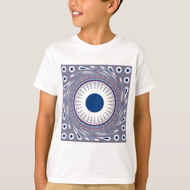 Camiseta Diseño de ojos energéticos de moda: un patrón de m (Anverso)