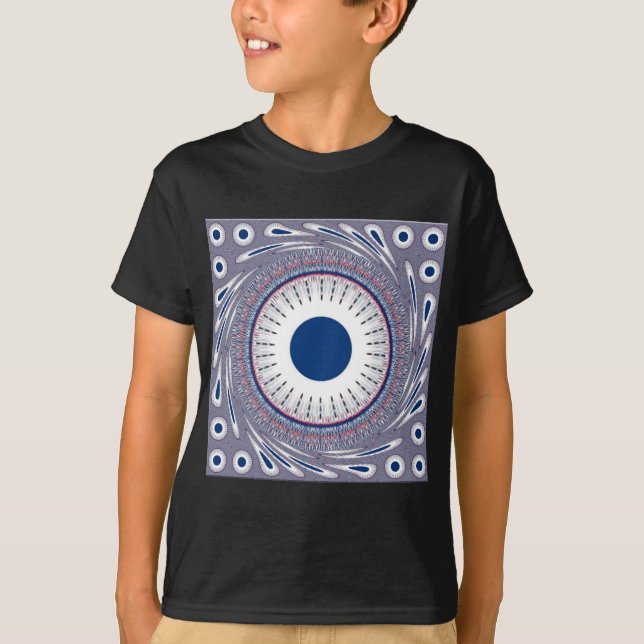 Camiseta Diseño de ojos energéticos de moda: un patrón de m (Anverso)