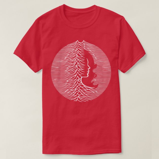 Camiseta diseño de olas de mujeres (Diseño del anverso)