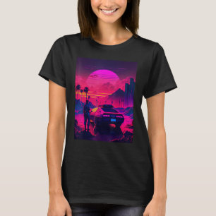 Camiseta Diseño De Onda Retroactiva Sintonizada Para La Mús