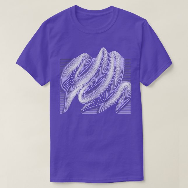 Camiseta diseño de ondas 1 (Diseño del anverso)
