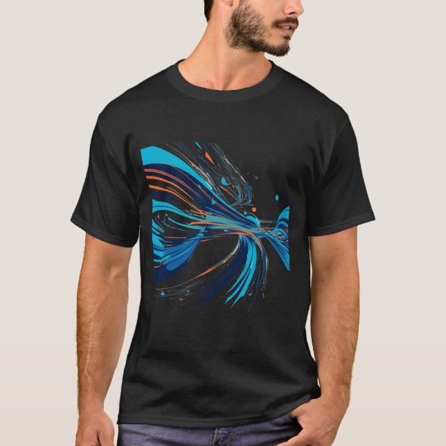 Camiseta Diseño de ondas sonoras vibrantes inspiradas en la (Anverso)