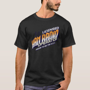 Camiseta Diseño de operador de radio con licencia de Ham