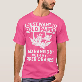 Camiseta Diseño De Origami De Grúa De Papel Japonés Para Un