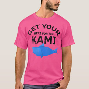 Camiseta Diseño De Origami Japonés Y Kiriga Colorida