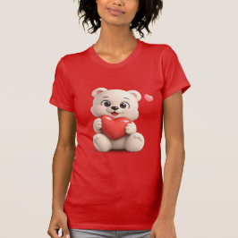 Camiseta Diseño de osito de peluche adorable y lindo
