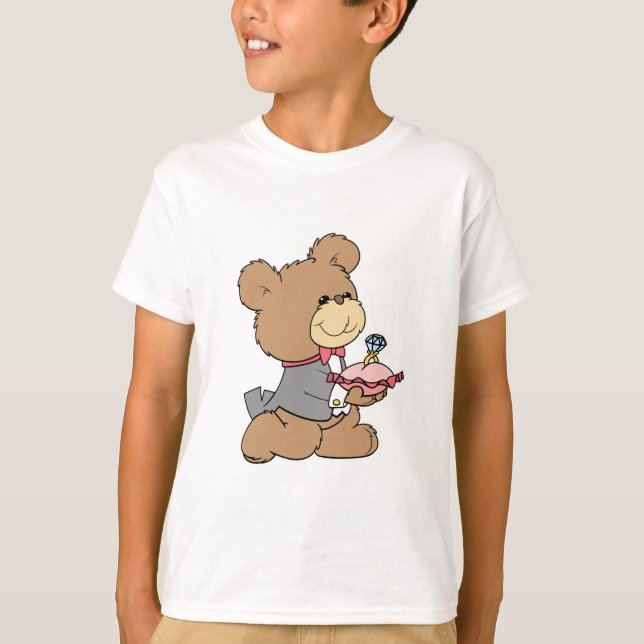 Camiseta diseño de osito de peluche para portador de propos (Anverso)