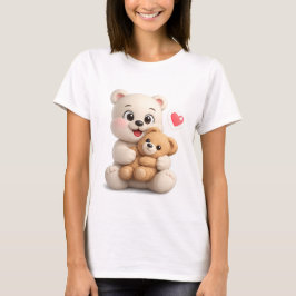 Camiseta Diseño de oso de peluche adorable y lindo