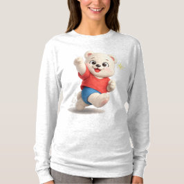 Camiseta Diseño de oso de peluche adorable y lindo
