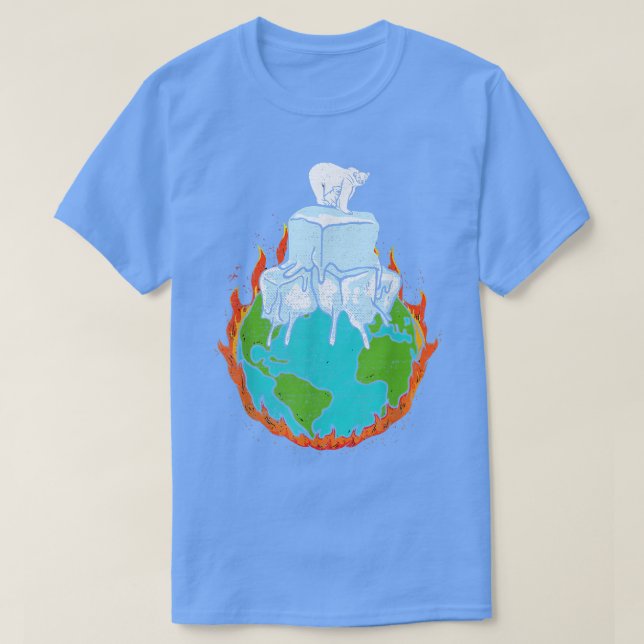 Camiseta Diseño De Osos Polares Para El Cambio Climático Y  (Diseño del anverso)