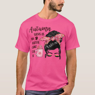 Camiseta Diseño de otoño de corte