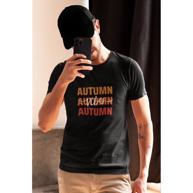 Camiseta Diseño de otoño de vibraciones acogedoras otoño (Subido por el creador)