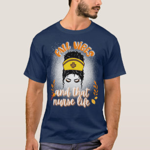 Camiseta Diseño de otoño para enfermeras
