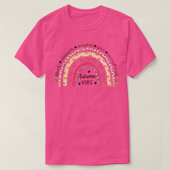 Camiseta Diseño de otoño personalizado1 (Diseño del anverso)