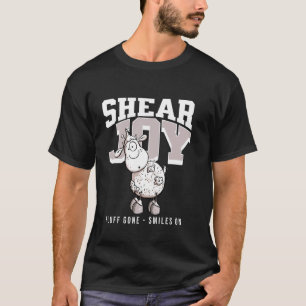 Camiseta Diseño de oveja de alegría de cizalla divertida, p