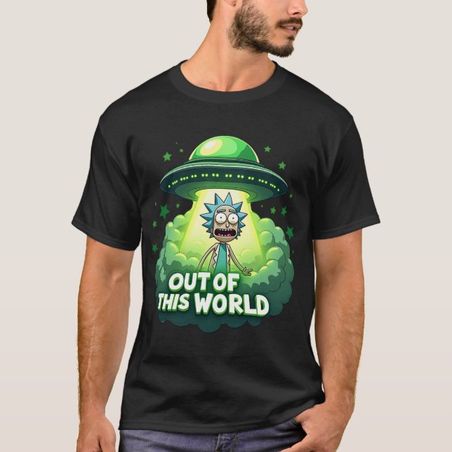 Camiseta Diseño de OVNI fuera de este mundo (Anverso)