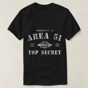 Camiseta Diseño de ovni ultrasecreto de Área 51