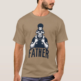 Camiseta Diseño de padre y padre fuerte de vínculo con el h