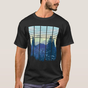 Camiseta Diseño de paisaje, Montaña, Naturaleza, Árboles y