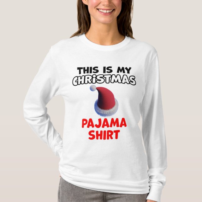Camiseta Diseño de Pajama para navidades (Anverso)