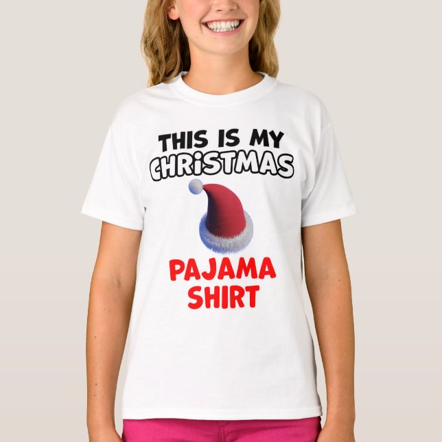 Camiseta Diseño de Pajama para navidades (Anverso)