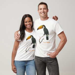 Camiseta Diseño de pájaros tropicales para animales con ret