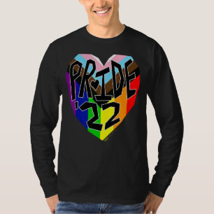 Camiseta Diseño de palabras arcoiris del orgullo gay '22 Pr