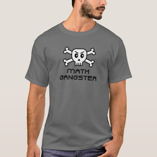 Camiseta Diseño De Palabras De Gangster De Matemáticas Y De (Anverso)