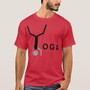 Camiseta Diseño de palabras de yoga tipográfico mínimo