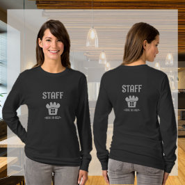 Camiseta Diseño de panadería uniforme para el personal negr