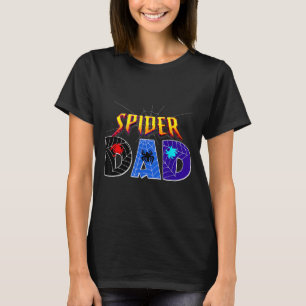 Camiseta Diseño de Papá Araña Día del Padre Familia Combina