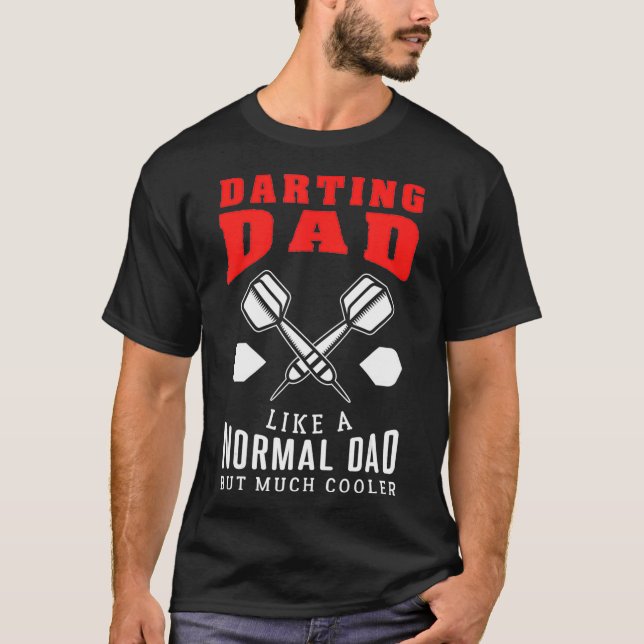 Camiseta Diseño De Papás De Dardo Para Hombres Jugadores De (Anverso)
