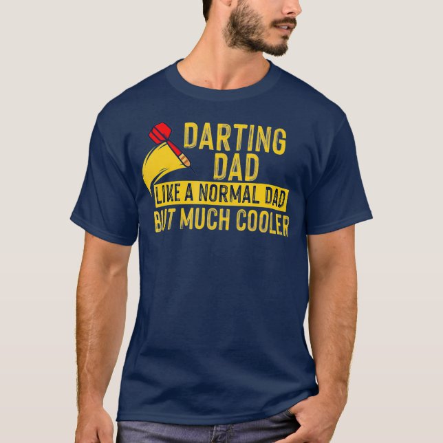 Camiseta Diseño De Papás De Dardo Para Hombres Jugadores De (Anverso)