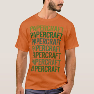 Camiseta Diseño de papel de texto verde