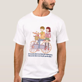 Camiseta Diseño de pareja con tema del día de San Valentín