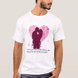 Camiseta Diseño de pareja con tema del día de San Valentín