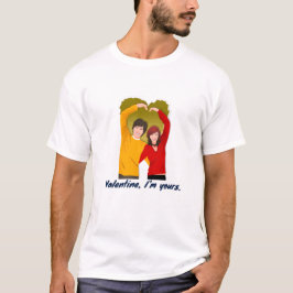 Camiseta Diseño de pareja con tema del día de San Valentín